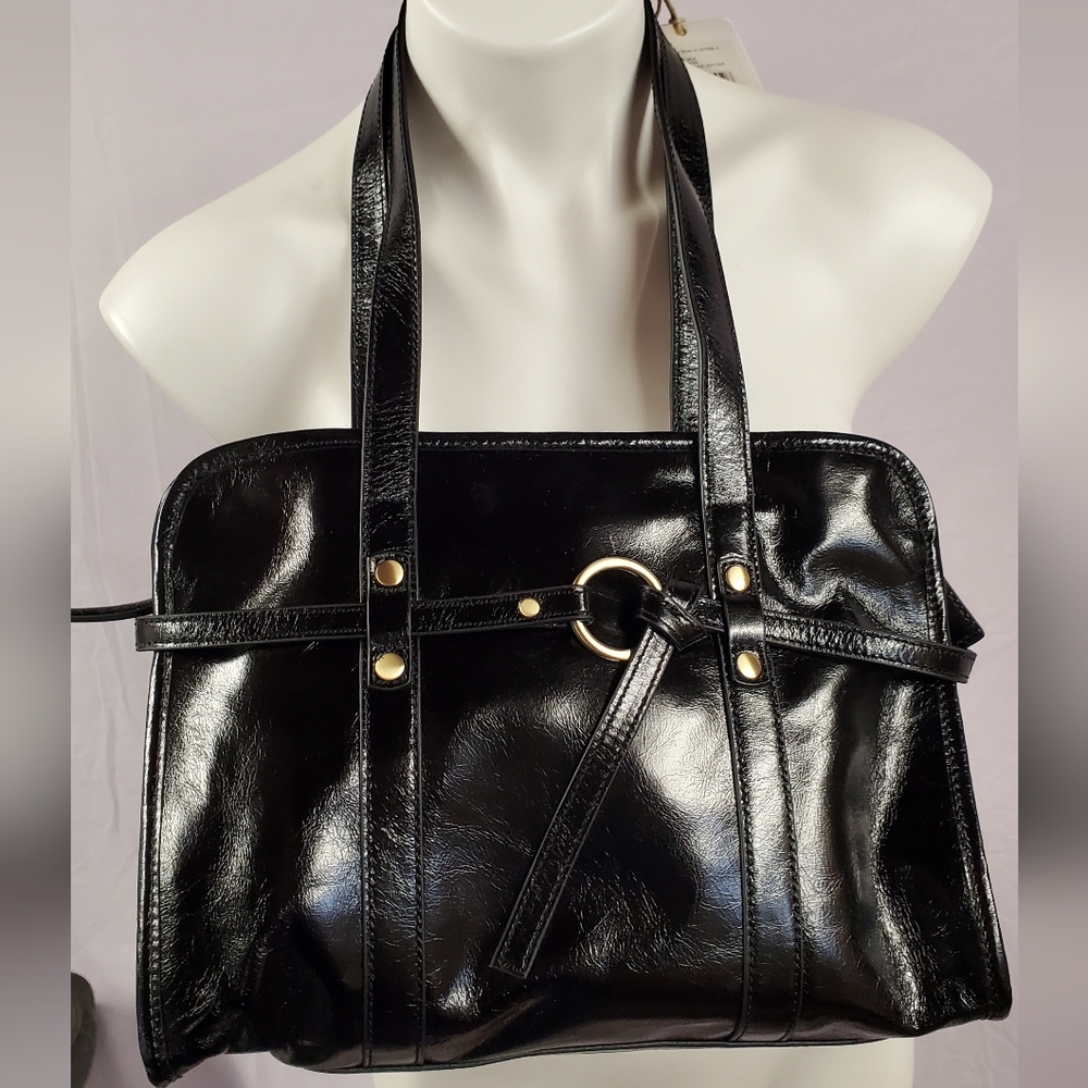 NWT New Hobo Avon Shoulder Bag Black Retired Rare